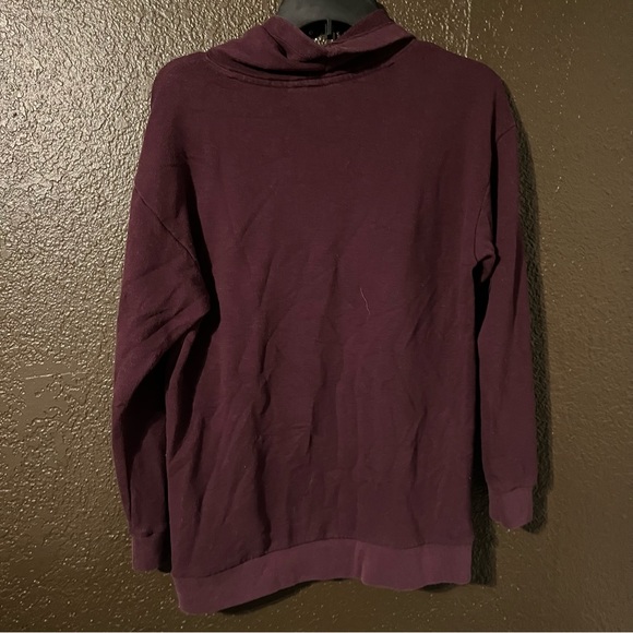 Purple Maroon Long Sleeve Victoria’s Secret PINK Thick Neck Sweater, Size XS - Picture 4 of 5